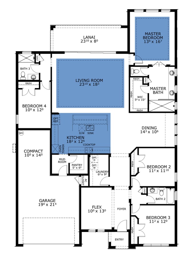 Costa Mesa Floor Plan ICI Homes Reflections
