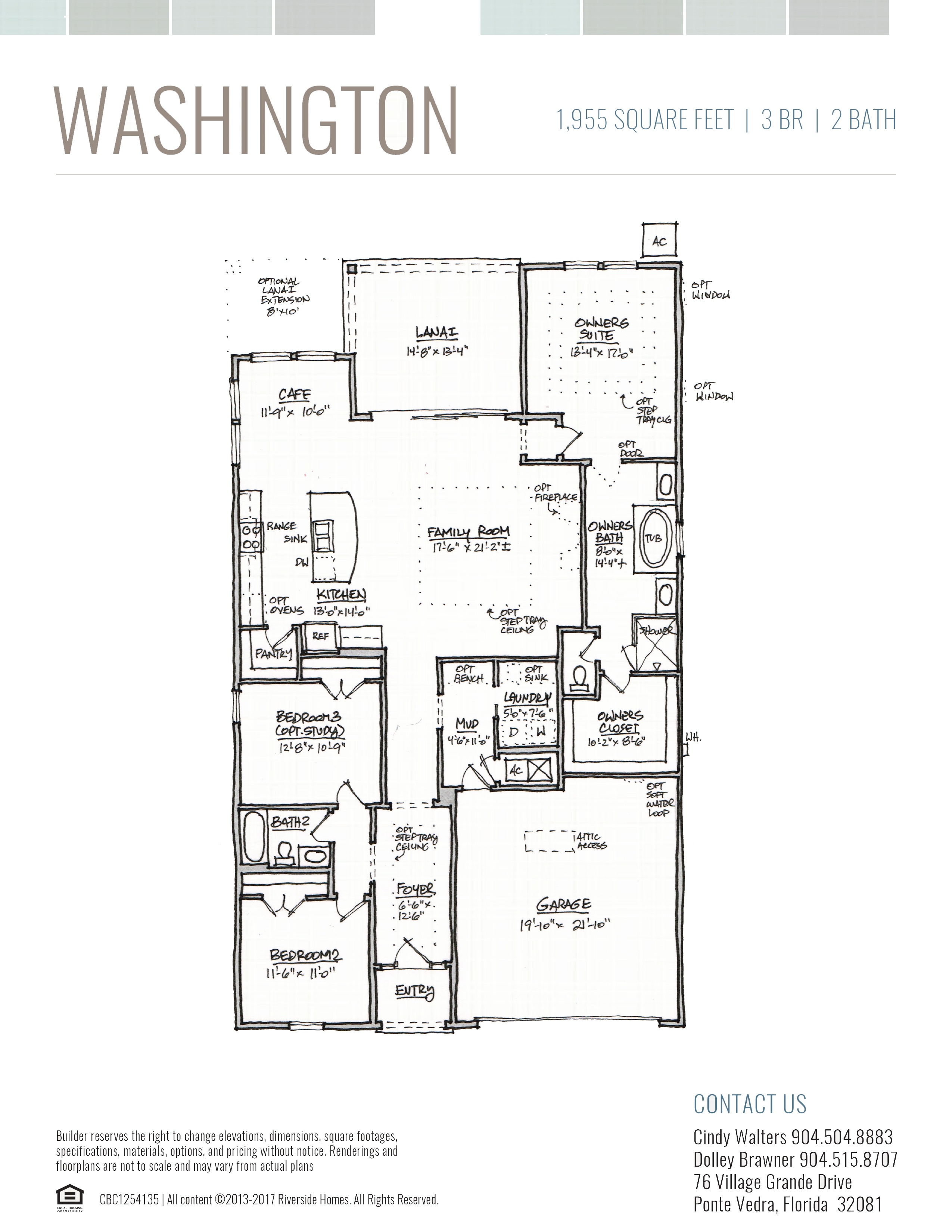 Washington Floor Plan Freedom Landing and Heritage Trace