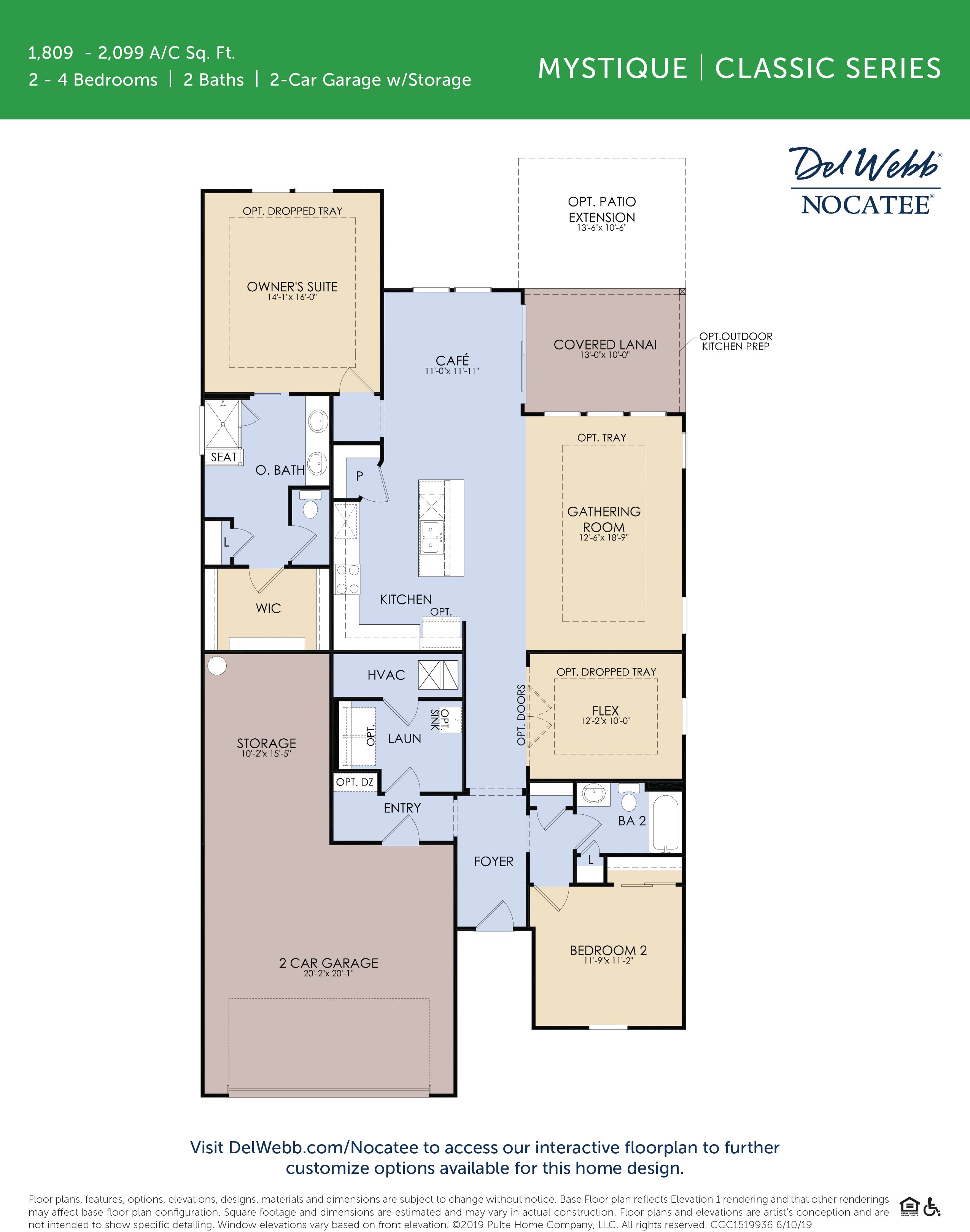 DWNocatee Mystique floorplan