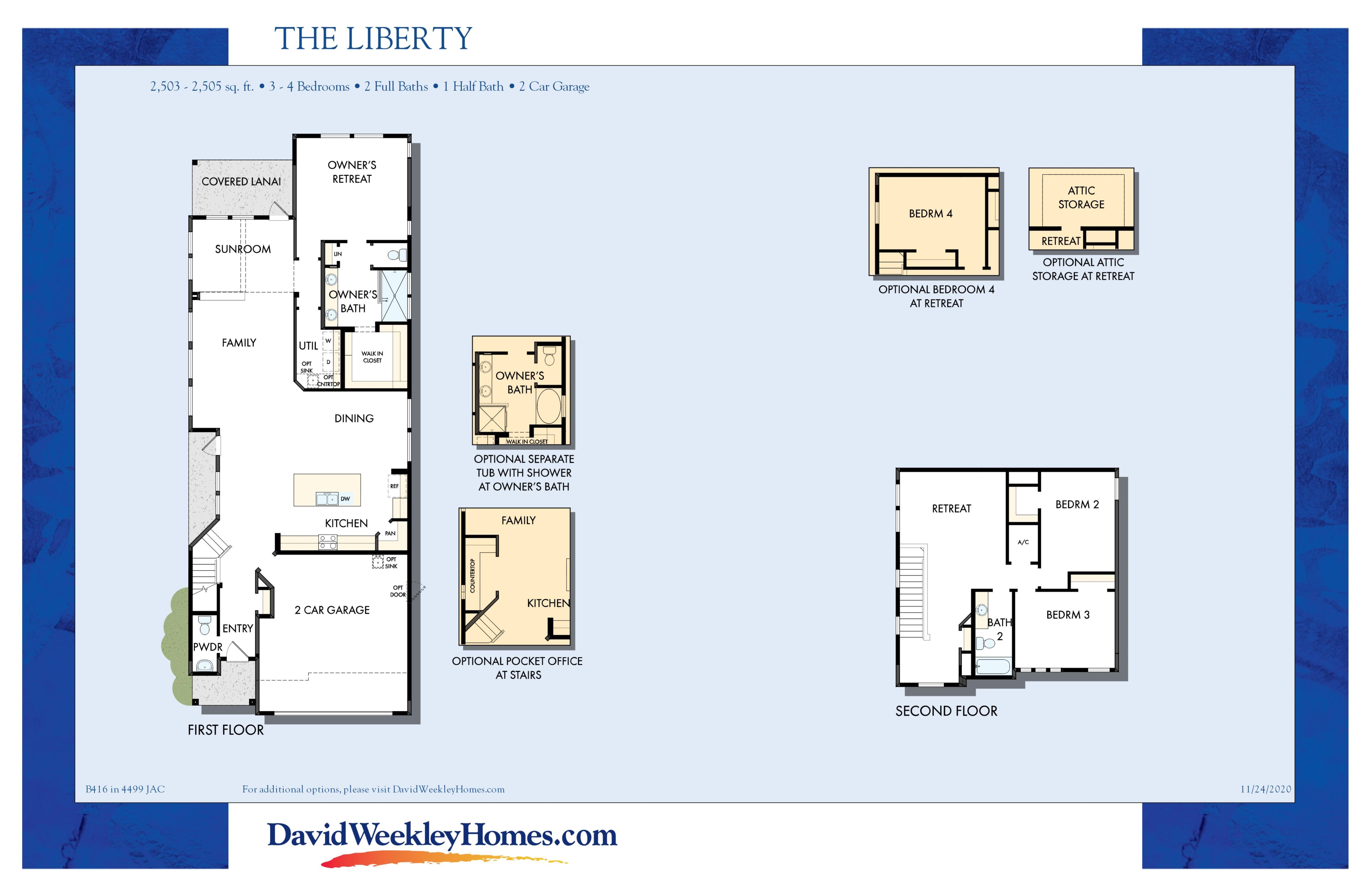 Liberty Floor Plan West End at Town Center Nocatee