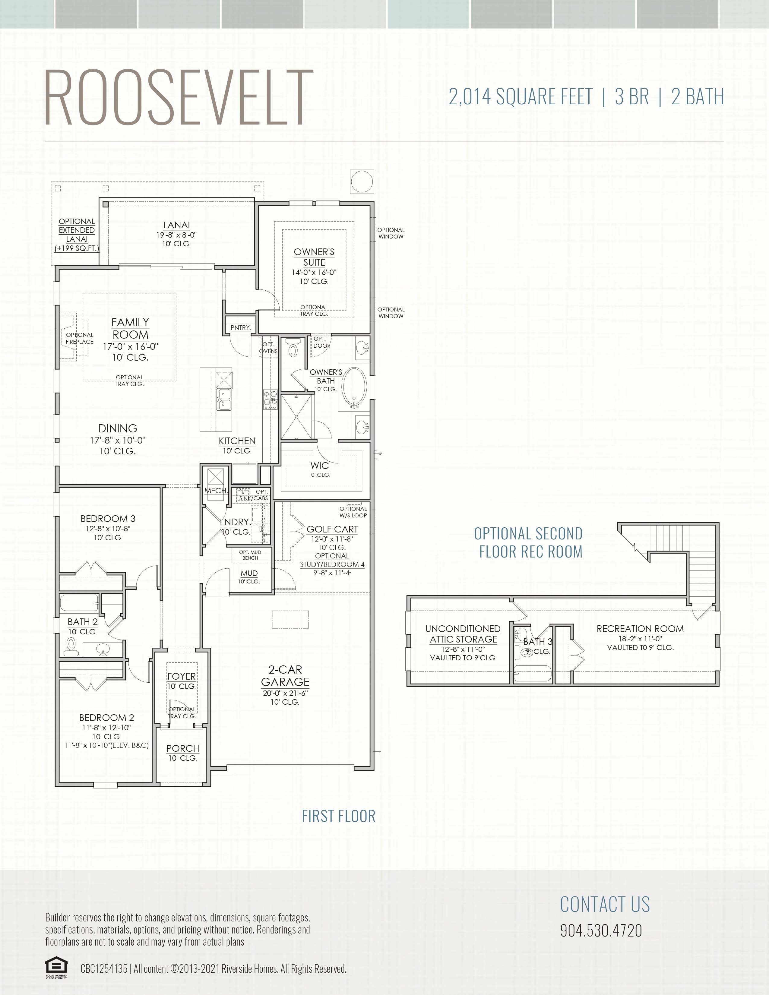 Roosevelt Settlers Landing floorplan