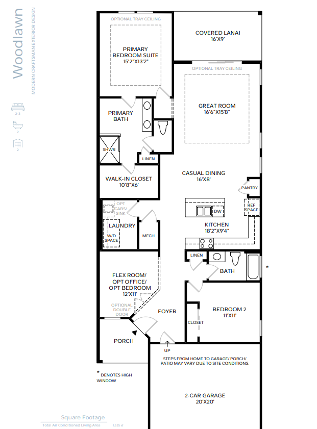 Woodlawn Floor Plan Toll Crosswinds